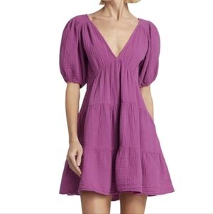 XiRENA Orchid Nissa Tiered Mini Dress